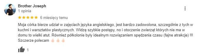 Ferie językowe Wrocław - Opinia 3